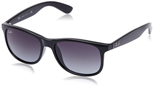 Ray-Ban ANDY - BLACK Frame GRAY GRADIENT Lenses 55mm Non-Polarized