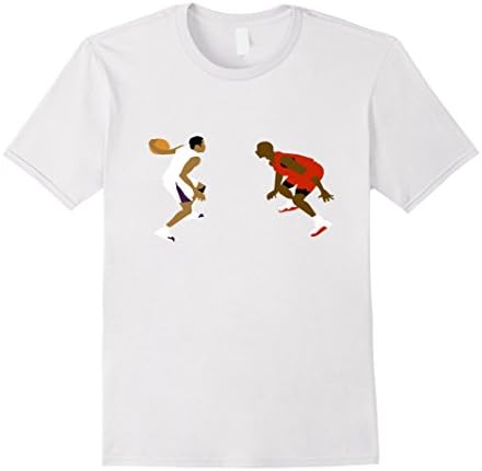 Mens Basketball Crossover Dribble T-Shirt Large White