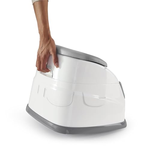 INGENUITY BABY BASE 2-IN-1 BOOSTER FEEDING AND FLOOR SEAT WITH SELF-STORING TRAY – MIST