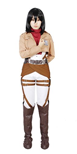 MILICA BOOKS Attack on Titan The Survey Corps Mikasa Ackerman Cosplay Costume-Size XL - Image 2