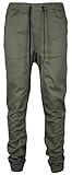 Kayden K Men's Slim Fit Harem Jogger Pants (32, Olive)