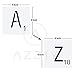 4 Inch Scrabble Letters Wall Decor, Stencils for Painting Signs AZDIY Reusable Title Stencils for Painting on Wood Laser Cut Painting Stencil for Home Décor & DIY Projects, Family Names
