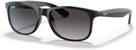 Amazon.com: Ray-Ban RB4374 601/31 56MM Black/Green Square