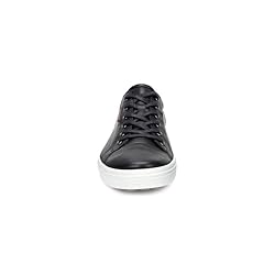 ECCO Men's Soft 7 Sneaker, Black, 8-8.5