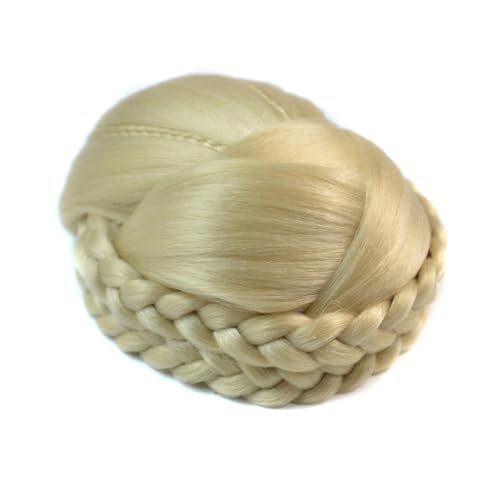 QIXUEZHENG Hair Bun, Bun hair bag European and American wig bun Double braid bun Women's