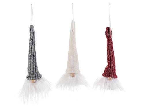 Idee Regalo Natale Handmade.Gnomo Natale Stoffa Barba Bianca Da Appendere Idea Regalo Natalizio Rosso E Bianco Handmade Made In Italy Amazon It Handmade