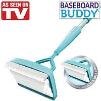 NEW! As Seen On TV!! BaseBoard Buddy Lightweight Extendable Microfiber Multiuse Cleaner