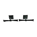 Renovators Supply Manufacturing Black Shutter Dogs 5 3/4 In. Propeller Shaped Wrought Iron Shutter Dogs With Mounting Hardware Pack Of 6