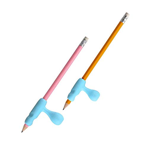 Sagton Writing Posture Corrector for Kids, 2pcs Pencil Grip Silicone Aid Training Holder
