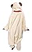 SAZAC Sheep Kigurumi Onesie Jumpsuit Halloween Costume (US, Alpha, One Size, Regular, Regular) Cream