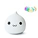 Lafedy Night Light Silicone Bedroom Warm White and Automatic Optional 7 Colour Changing Sensitive Tap Control Rechargeable Portable Baby Gift Lamp (Battery-Sweet)