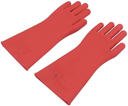 JICHUIO Insulated 12kv High Voltage Electrical Insulating Gloves For Electricians