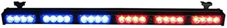 Supreme Lighting SL-008ABR12 volt 16 patterns, directional light bar in amber/blue/red 1W GEN-3 LED's, with LED control box