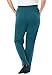 Woman Within Women's Plus Size Petite 7-Day Knit Straight Leg Pant - Black, 3X