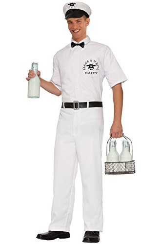 1950 Milkman Costumes - Classic 1950's Milkman Delivery Guy Adult