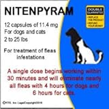 12 doses Nitenpyram 11.4 mg - for Cats and Small Dogs 2 to 25 lbs