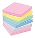 Post-it Greener Notes, 3x3 in, 6 Pads, America's #1 Favorite Sticky Notes, Helsinki Collection, Pastel Colors (Pink, Blue, Mint, Yellow), Clean Removal, 100% Recycled Material (5416-RP-AP)