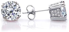 Swarovski Crystals April Birthstone Crystal Stud Earrings