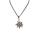 Alpenflüstern Traditional bavarian necklace with rhinestone Edelweiss, Ladies costume jewelry, traditional german pendant necklace for Dirndl, Leather trouser, Oktoberfest (antique silver colored)