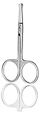 Stainless Steel Professional quality Facial Hair Scissors rounded sharp safety