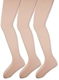 Jefferies Socks Little Girls' Everyday Sheer Footed Pantyhose Tights 3 Pair Pack