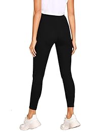 SheIn Mallas de algodón elástico para dama, cintura alta, estilo casual, pantalones cortos