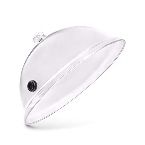 Cloche à Fumer Acrylique 33 Cm - Dôme Pour Cocktails Et Plats Fumés - Accessoire Bar, Cuisine, Décoration