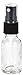 Vivaplex, 24, Clear, 15 ml (1/2 oz) Glass Bottles, with Black Fine Mist Sprayer's