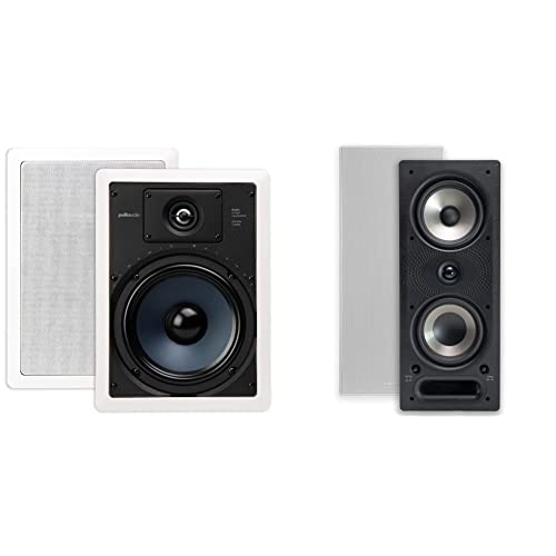 Polk Audio 265RT Sound Wall Mount Speakers, Black/White & Polk Audio