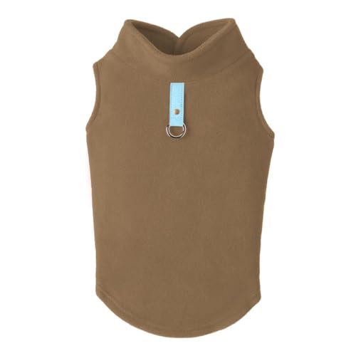 Gooby Every Day Fleece-Hundeweste fuer kaltes Wetter, fuer kleine Hunde, Groesse M, Ton