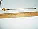 BEE HONEY AMBER GLASS CRYSTAL Stick Hat Pin Long Hatpin Vintage Style Silver Plt