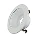 JULLISON 4 Inch Recessed Housing Trim with White Step Baffle for PAR16, PAR20 and BR20, Fits Regular/Standard 4 Inch Recessed Housing Can - White - 6 Packs