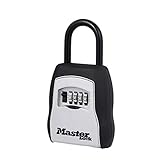 Master Lock 5400D Set Your Own Combination Portable Lock Box, 5 Key Capacity, Black