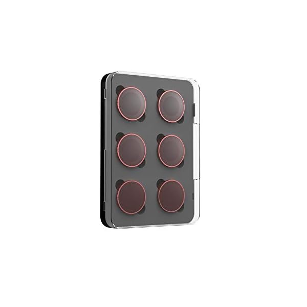 Skyreat Kamera Objektiv ND Filter Set 6er-Pack (ND4, ND8, ND16, ND4PL, ND8PL, ND16PL) Kompatibel mit DJI Osmo Action… – Bild 7