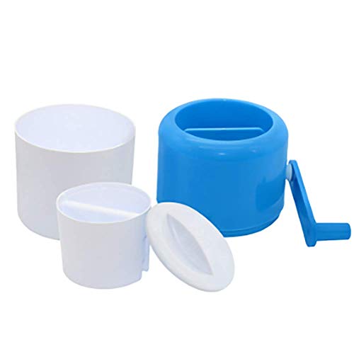 Eiscrusher Maschine, Mit 4 Edelstahlklinge ABS PP Eiszerkleinerer ideal für Softdrinks Cocktails oder kalte 14.5 X 22.5… – Bild 8