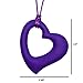 Munchables Beloved Heart Necklace - Sensory Chew Jewelry for Kids (Purple)
