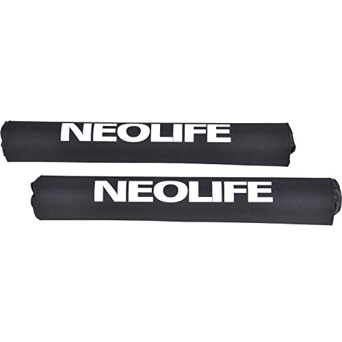 Neolife Aero Round Roof Rack Pads for Car Surfboard Kayak SUP Snowboard Racks 19 Inch Long Black [Pair] - Thumbnail 2