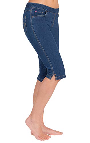 plus size stretch jean capris