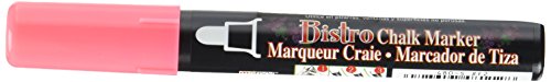 Uchida UCH480SF2 - Bistro Chalk Marker, Erasable, Fluorescent Red