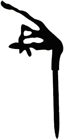 Ecape Halloween Cupcake Toppers Funny Cupcake Decoration Ideas of Phalanx Creepy Hand Bones Toppers Set of 8 Acylic Black