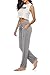 DIBAOLONG Womens Yoga Pants Wide Leg Comfy Drawstring Loose Straight Lounge Running Workout Legging Gray XL