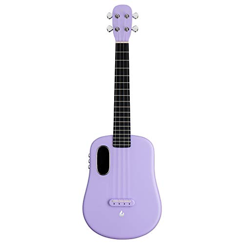 LAVA U, Carbon Fiber Ukulele, 26-inch,Play with effects without plugging in, Acoustic Electric Ukulele by LAVA MUSIC (FreeBoost, Sparkle Purple, 26-inch)