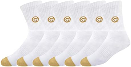 Socks Men Heavy Duty Durable Work Socks with Moisture Control Tech, Strong Heel & Toe & Thick Cotton Cushioning (3 or 6 Pair Packs, Free Size)