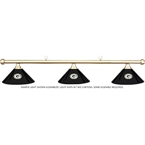 NFL Green Bay Packers Black Metal Shade & Brass Bar Billiard Pool Table Light 31o1v4Gxj9L