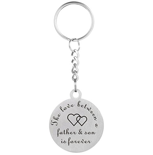 Love Gift To My Dad From Son "The love between a father & son is forever."Dog Tag Necklace Keychain
