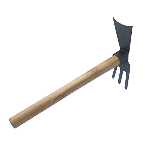 Barbariol Hand Cultivator, Garden Tool Hand Hoe with 3 Prongs (15")