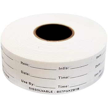 Amazon.com : Dissolvable Food Labels for Home or Restaurant Perfect for Glass, Metal, Plastic ...