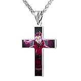 ZHJshuer Drift King for-tnite Cross Necklace for