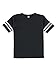 RABBIT SKINS Toddler Fine Jersey Short Sleeve Football Tee, Vintage Smoke/Blended White, 2T