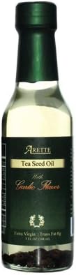 2-Pack ARETTE Tea Seed Oil Infused with Garlic Flavor & Black Pepper 5 Oz (148ml)